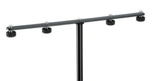 K&M 236 Ergänzungsschiene schwarz 2-fach extrabreit [Stereoschiene]