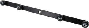 K&M 236 Ergänzungsschiene schwarz 4-fach [Stereoschiene]
