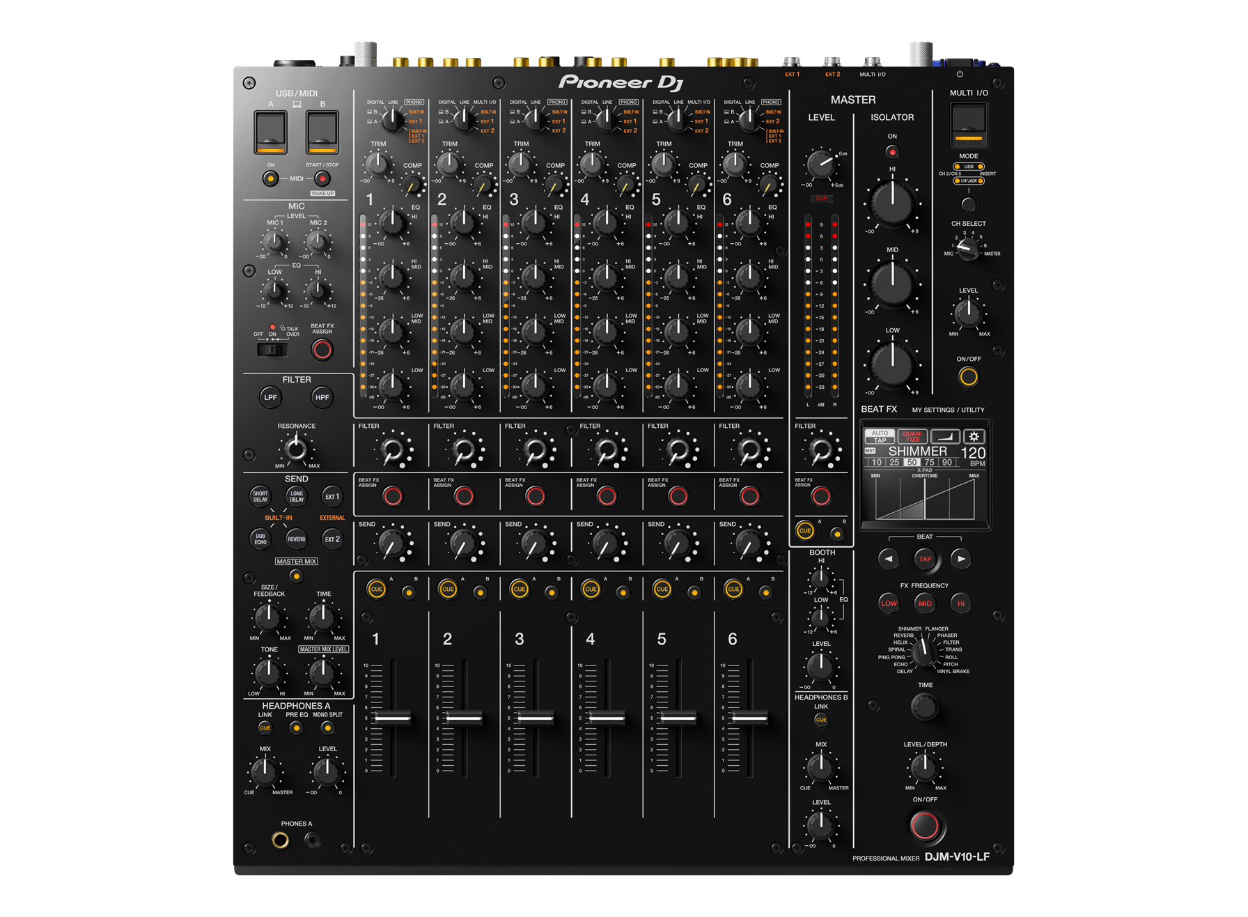 Pioneer - DJM-V10 LF - Longfader Version - DJ-Mixer