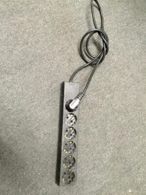 Schuko - Verteiler - 6fach - schwarz