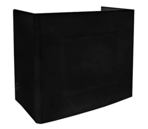 Skirting schwarz DJ-Podest 90cm x 400cm